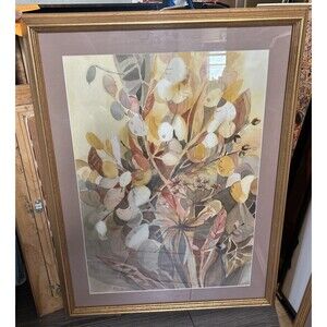 Watercolor Abstract Botanical Wall Art  By H. Kleiman  20x26